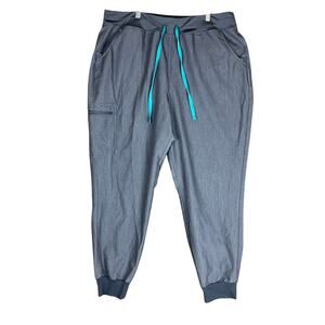 Figs Womens Pants Gray Zamora Jogger Technical Collection Stretch XXL